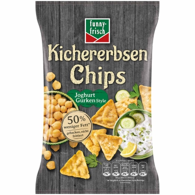  funny-frisch Kichererbsen Chips Joghurt Gurken Style 80g 