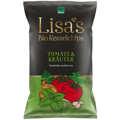 Lisas Bio-Kesselchips Tomate & Kräuter 125g 