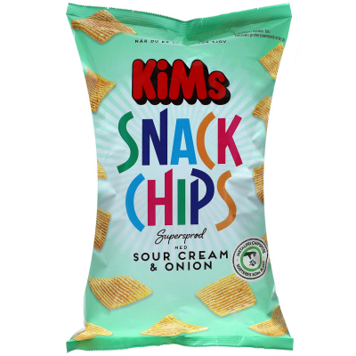  KiMs Snack Chips Sour Cream & Onion 160g (MHD 09.06.2025) 