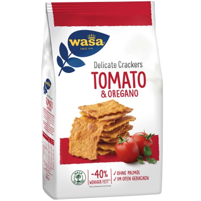  Wasa Tasty Snacks Tomato & Oregano Crackers 160g 