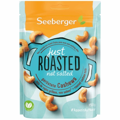  Seeberger geröstete Cashews ohne Salz 150g 