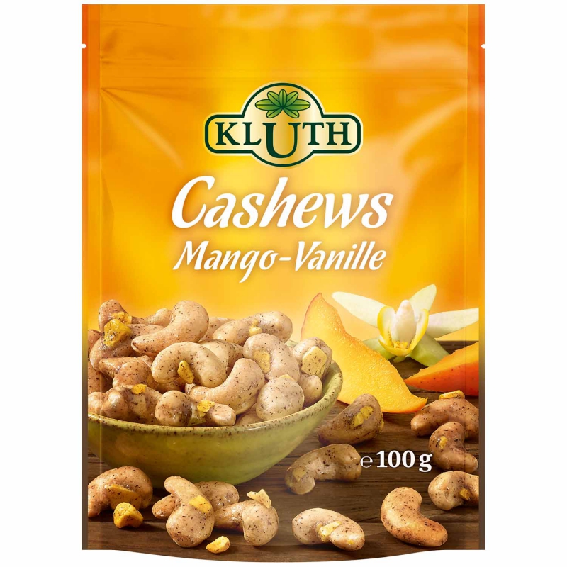 Kluth Cashews Mango-Vanille geröstet & gesüßt 100g 