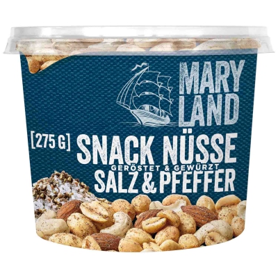  Maryland Snack Nüsse Salz & Pfeffer 275g 