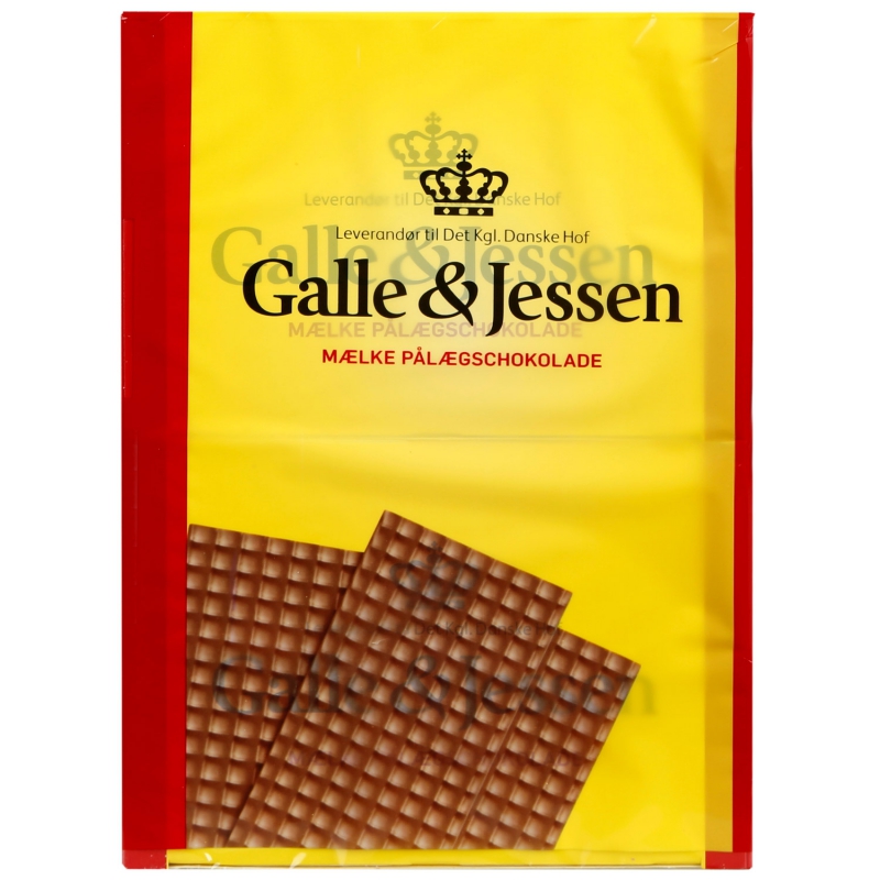  Galle & Jessen Mælke Pålægschokolade 2x108g 
