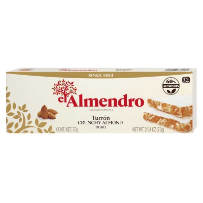  El Almendro Turrón Crunchy Almond Duro 75g 