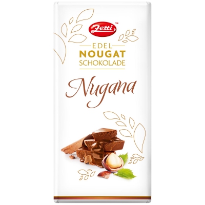  Zetti Edel Nougat Schokolade Nugana 100g 