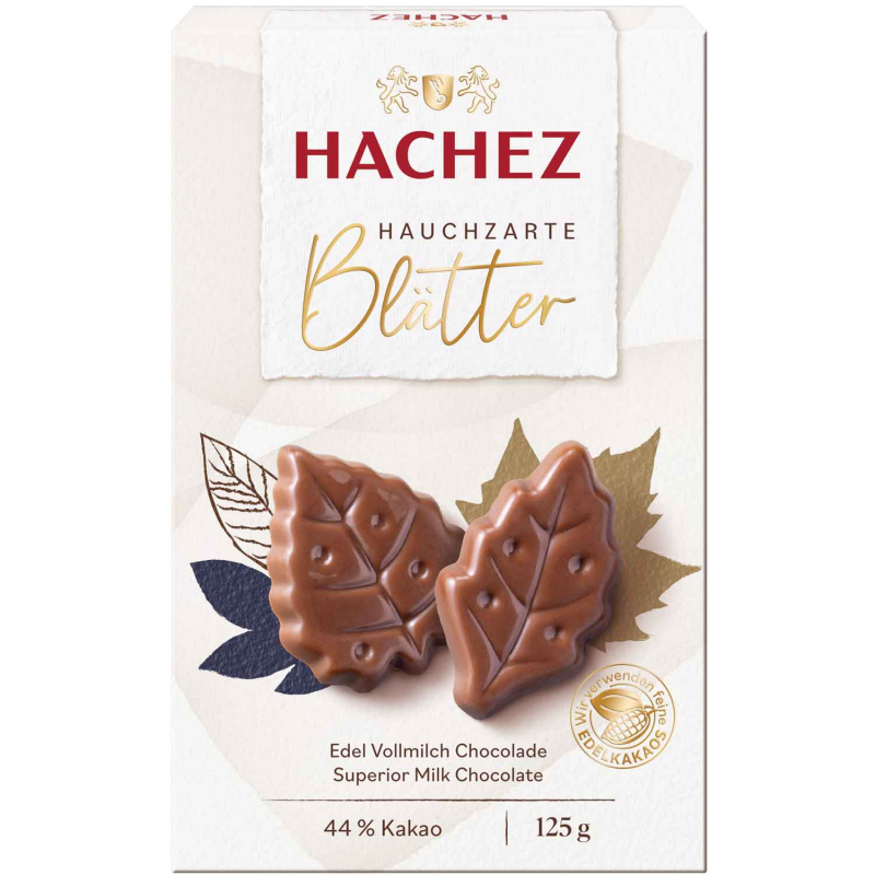  Hachez Hauchzarte Blätter Edel Vollmilch 125g 