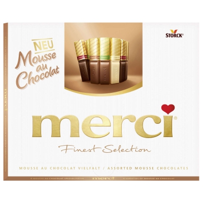  merci Finest Selection Mousse au Chocolat Vielfalt 210g 