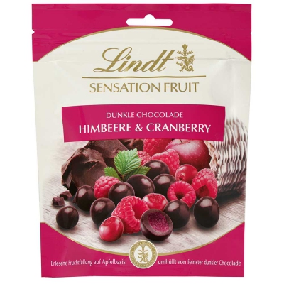  Lindt Sensation Fruit Himbeere & Cranberry 150g 
