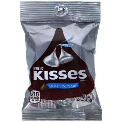  Hershey's Kisses Milk Chocolate 43g (MHD 31.10.2023) 