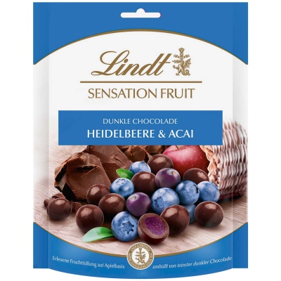  Lindt Sensation Fruit Heidelbeere & Acai 150g 