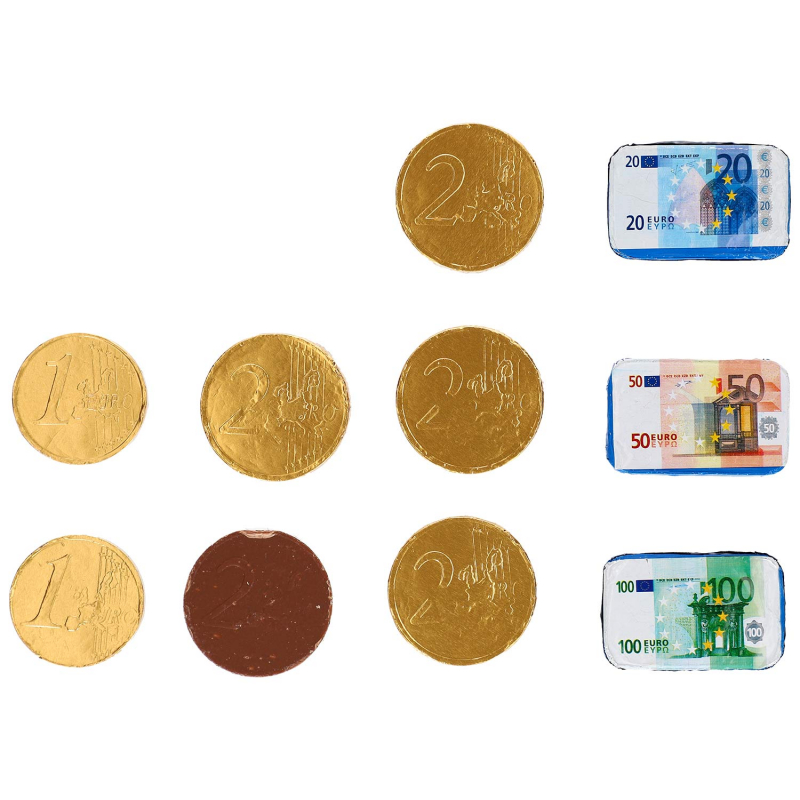  Euro Schokogeld & Scheine 100g 