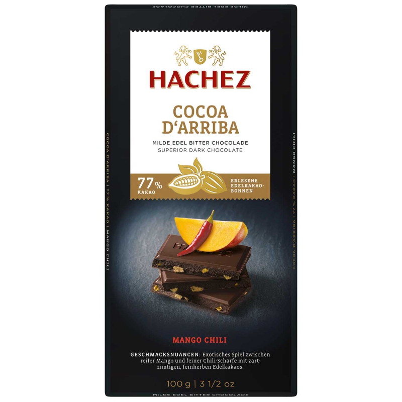  Hachez Cocoa d'Arriba 77% Kakao Mango Chili 100g 
