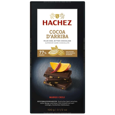  Hachez Cocoa d'Arriba Mango Chili 77% Kakao 100g 