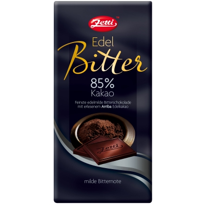  Zetti Edel Bitter 85% Kakao Tafel 100g 