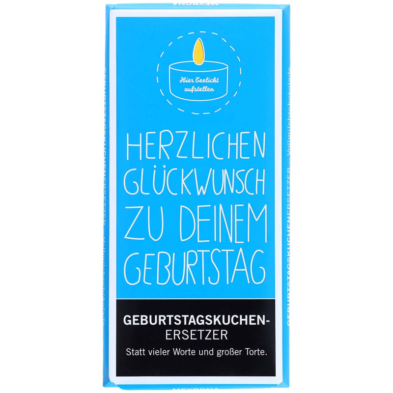  Meybona Geburtstagskuchenersetzer 'Herzlichen Glückwunsch' 100g 