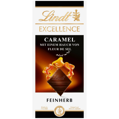  Lindt Excellence Caramel Fleur de Sel Feinherb Tafel 100g 