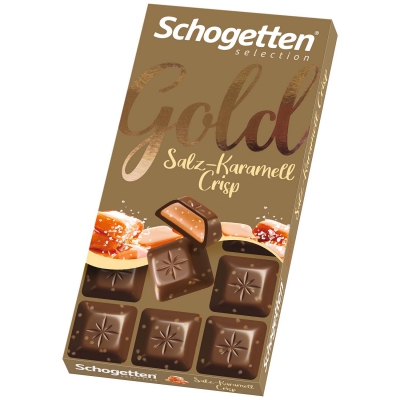  Schogetten Selection Gold Salz-Karamell Crisp 100g 