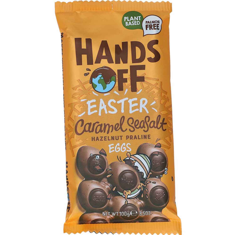  Hands Off My Chocolate Caramel Seasalt Hazelnut Praline Vegan 100g 