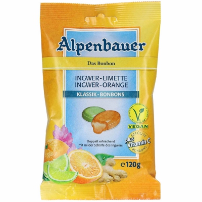  Alpenbauer Klassik-Bonbons Ingwer-Limette Ingwer-Orange 120g 