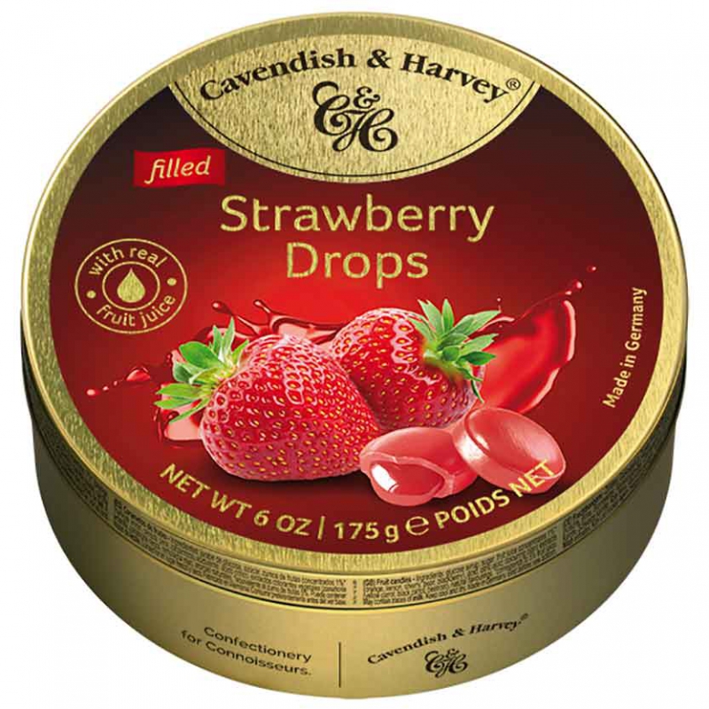  Cavendish & Harvey Filled Strawberry Drops 175g 