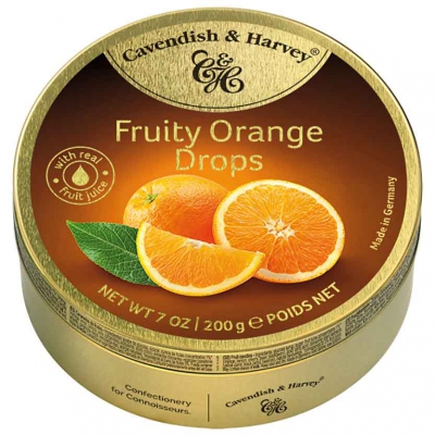  Cavendish & Harvey Fruity Orange Drops 200g 