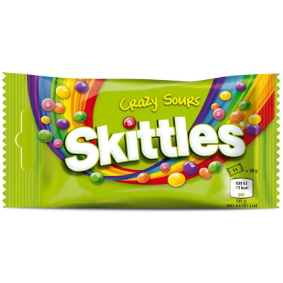  Skittles Crazy Sours 14x38g 