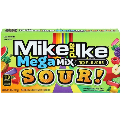  Mike and Ike Mega Mix Sour! 141g (MHD 30.06.2024) 