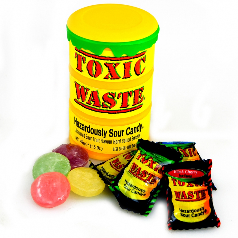  Toxic Waste Yellow Sour Candy 42g 