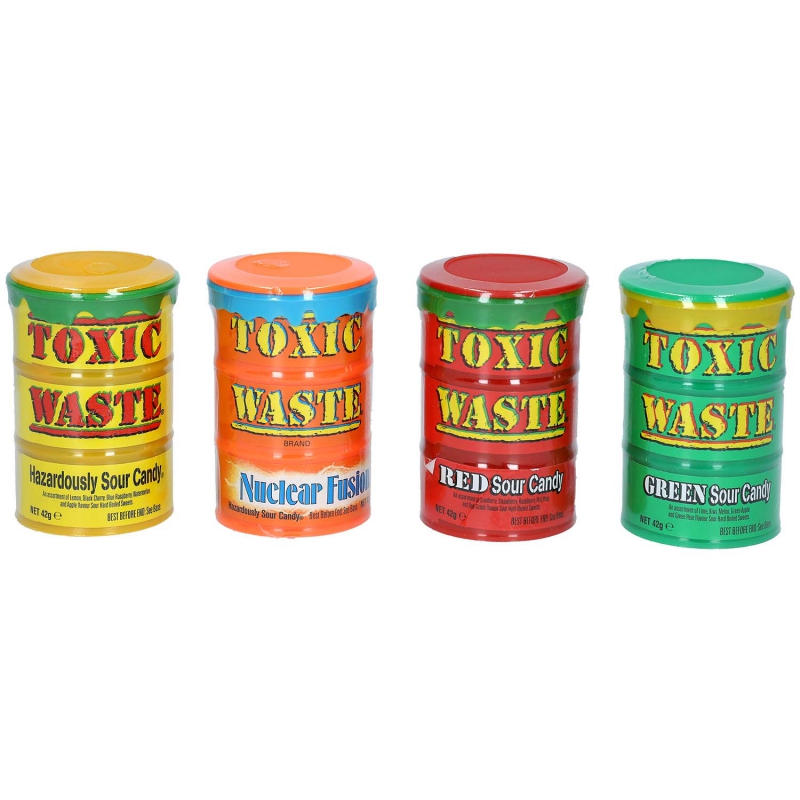  Toxic Waste Assorted Drum 4x42g 