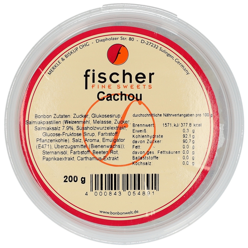  fischer Fine Sweets Cachou 200g 