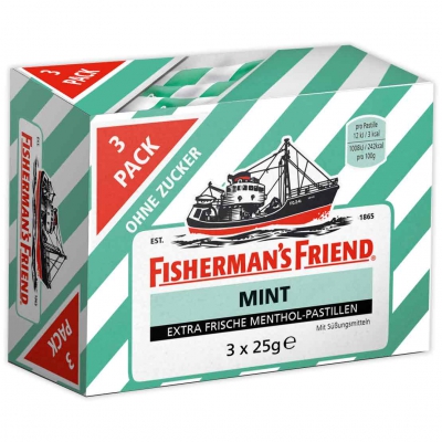  Fisherman's Friend Mint ohne Zucker 3x25g 