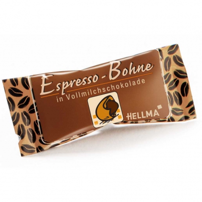  Hellma Espresso-Bohne in Vollmilchschokolade 380er 