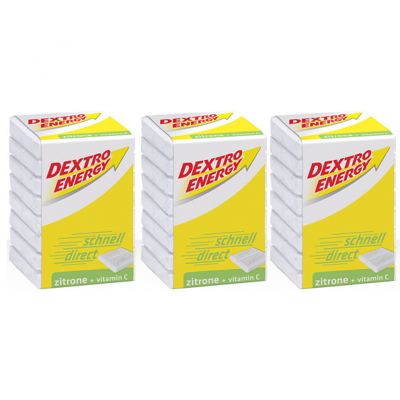  Dextro Energy Dextrose Zitrone 3x8er 