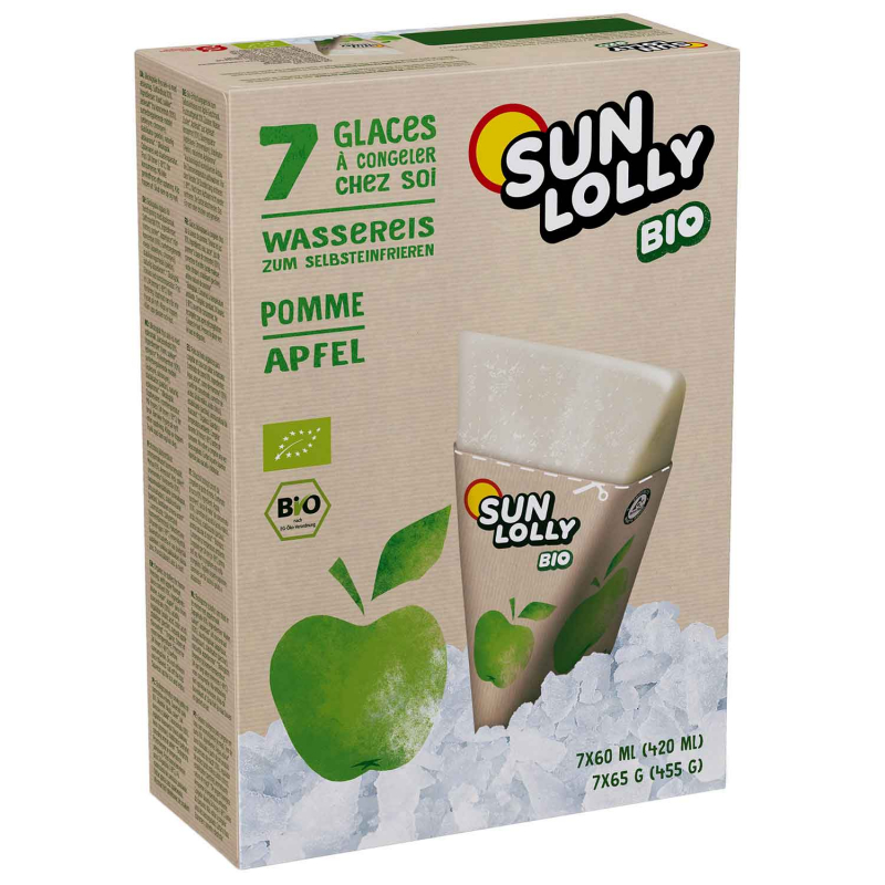  Sun Lolly Wassereis Apfel Bio 7er 