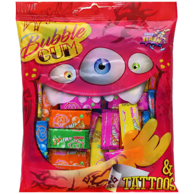  Sweet Flash Bubble Gum & Tattoos 50er 