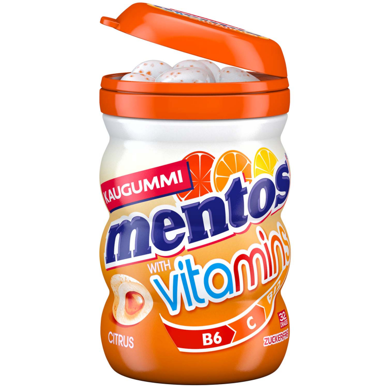  mentos Vitamins Kaugummi Citrus zuckerfrei 32er 
