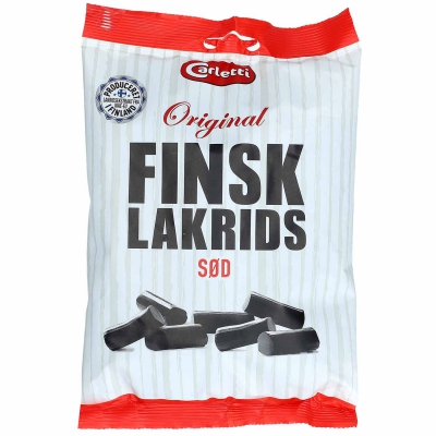  Carletti Finsk Lakrids Original Sød 350g 