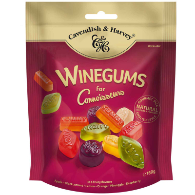  Cavendish & Harvey Winegums for Connoisseurs 180g 