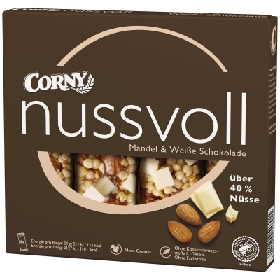  Corny nussvoll Mandel & Weiße Schokolade 4x24g 