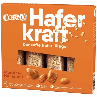  Corny Haferkraft Mandel-Karamell 4x35g 