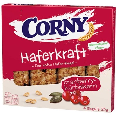  Corny Haferkraft Cranberry-Kürbiskern 4x35g 