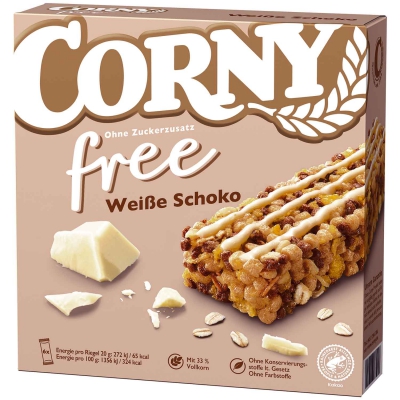  Corny free Weiße Schoko 6x20g 