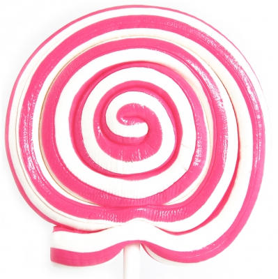  Lolly Master Spiral-Lolly rosa-weiß 80g 
