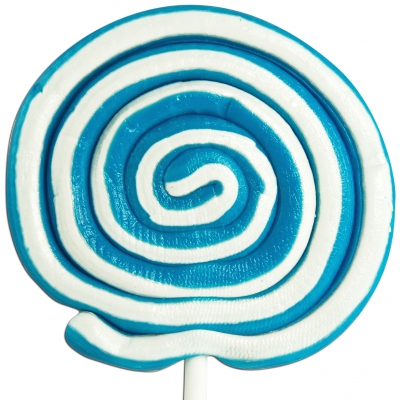  Lolly Master Spiral-Lolly blau-weiß 80g 